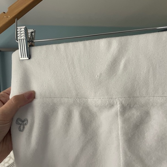 TNA Aritzia Cozy Fleece Perfect Banded Sweatpant White Terrycloth Vintage 2010 S - Picture 9 of 9